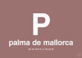 plakat: byplakat palma de mallorca med koordinater - plum-Byer-A1two3