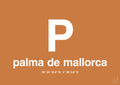 plakat: byplakat palma de mallorca med koordinater - rumba orange-Byer-A1two3