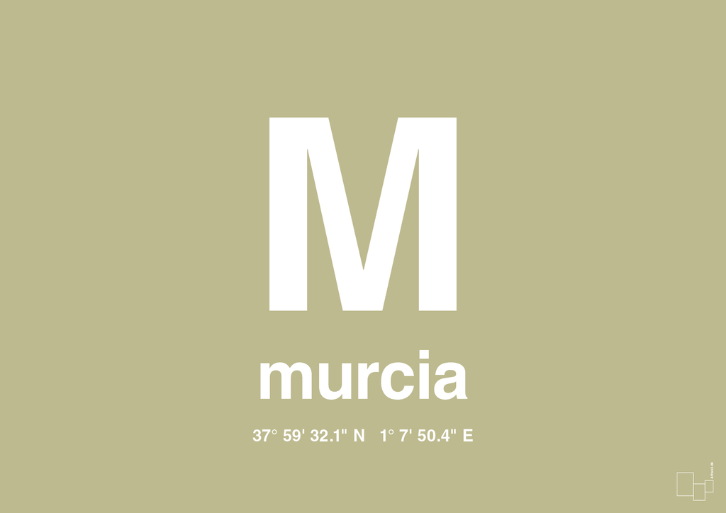 plakat: byplakat murcia med koordinater - back to nature-Byer-A1two3
