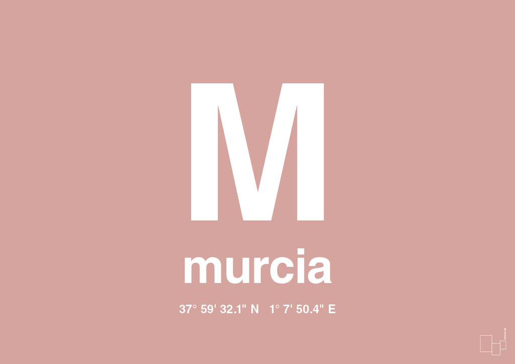 plakat: byplakat murcia med koordinater - bubble shell-Byer-A1two3