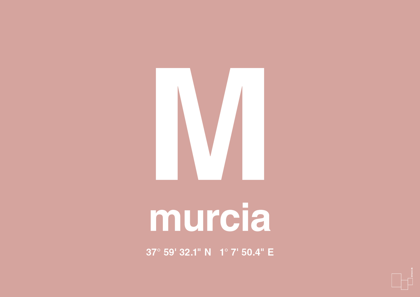 plakat: byplakat murcia med koordinater - bubble shell-Byer-A1two3