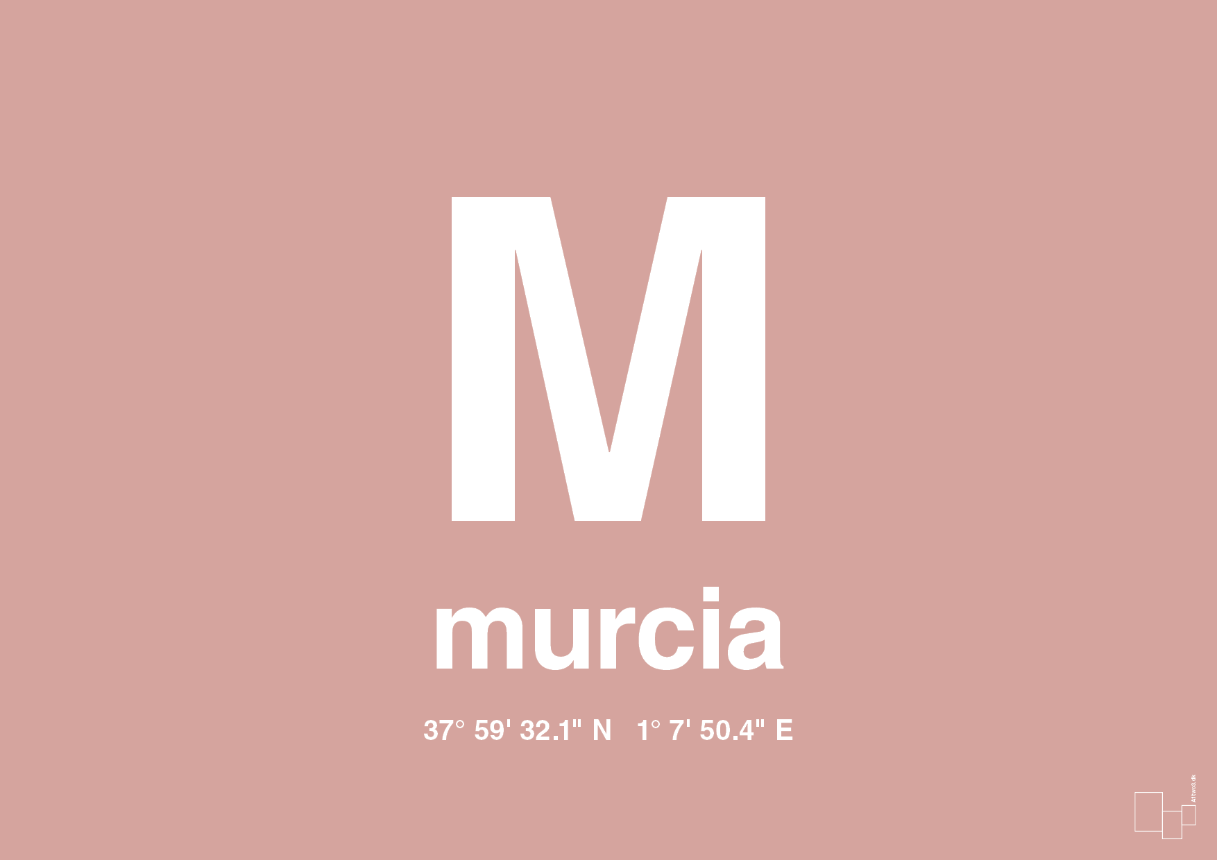 plakat: byplakat murcia med koordinater - bubble shell-Byer-A1two3