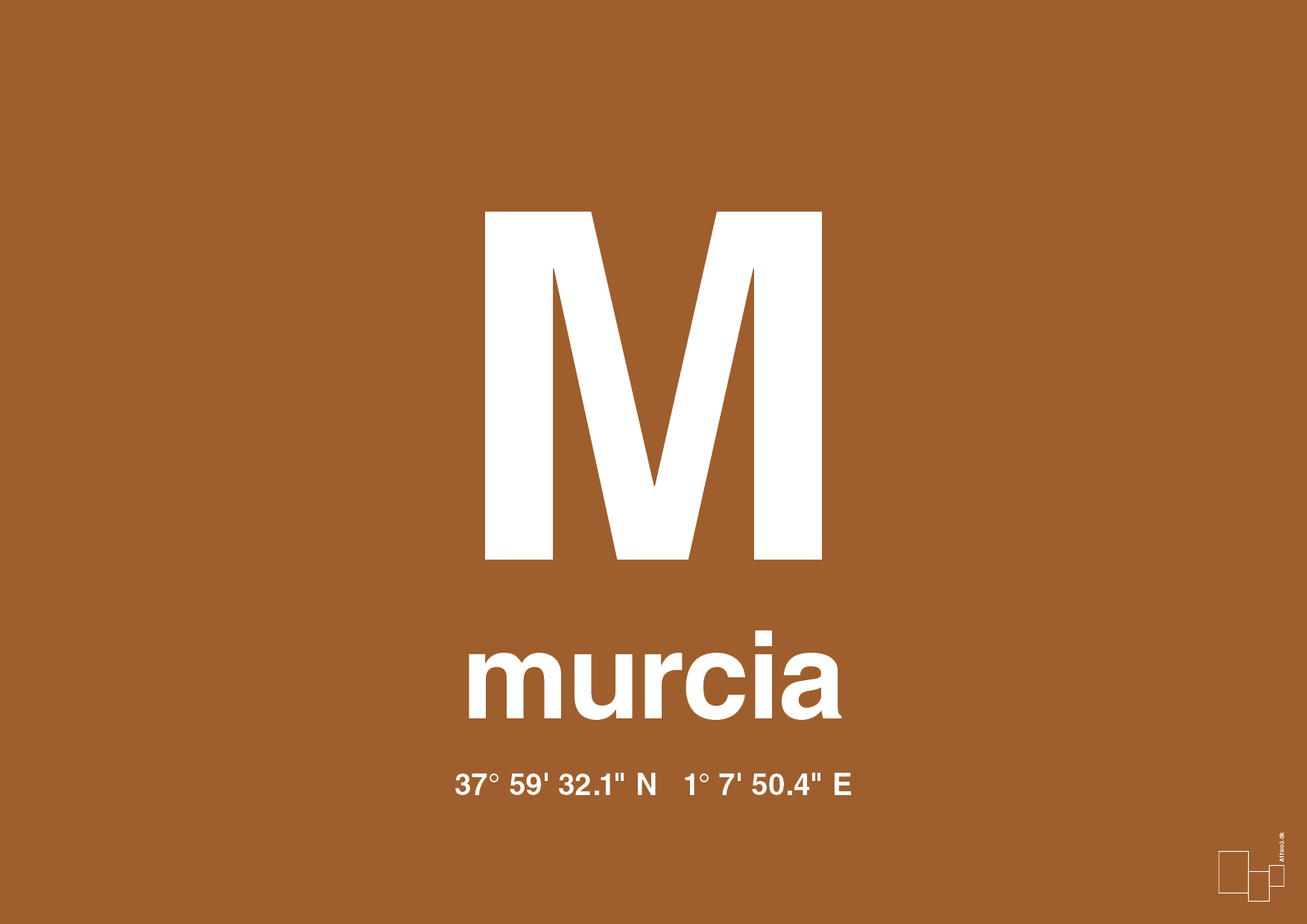 plakat: byplakat murcia med koordinater - cognac-Byer-A1two3