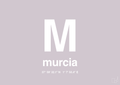 plakat: byplakat murcia med koordinater - dusty lilac-Byer-A1two3