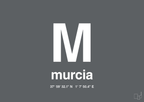plakat: byplakat murcia med koordinater - graphic charcoal-Byer-A1two3