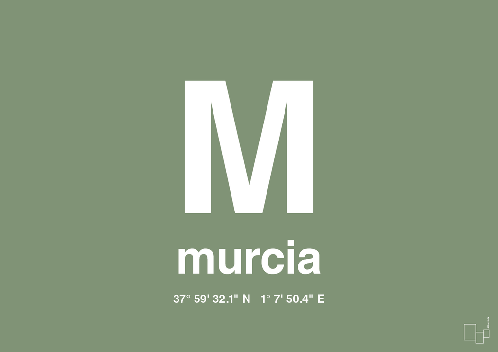 plakat: byplakat murcia med koordinater - jade-Byer-A1two3