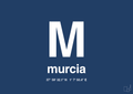plakat: byplakat murcia med koordinater - lapis blue-Byer-A1two3