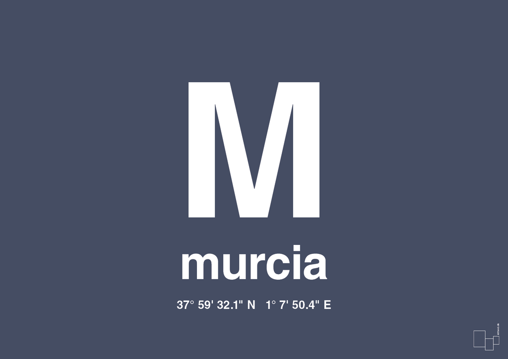 Byplakat murcia med koordinater - petrol-Byer-A1two3