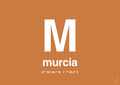 plakat: byplakat murcia med koordinater - rumba orange-Byer-A1two3