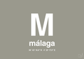 plakat: byplakat málaga med koordinater - battleship gray-Byer-A1two3