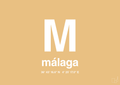 plakat: byplakat málaga med koordinater - charismatic-Byer-A1two3