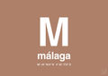 plakat: byplakat málaga med koordinater - cider spice-Byer-A1two3