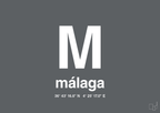 plakat: byplakat málaga med koordinater - graphic charcoal-Byer-A1two3