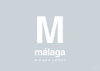 plakat: byplakat málaga med koordinater - light drizzle-Byer-A1two3