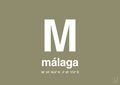 plakat: byplakat málaga med koordinater - misty forrest-Byer-A1two3
