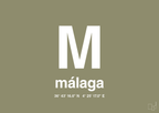 plakat: byplakat málaga med koordinater - misty forrest-Byer-A1two3