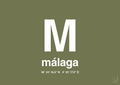 plakat: byplakat málaga med koordinater - secret meadow-Byer-A1two3