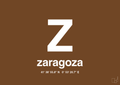 plakat: byplakat zaragoza med koordinater - dark brown-Byer-A1two3