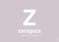 plakat: byplakat zaragoza med koordinater - dusty lilac-Byer-A1two3