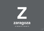 plakat: byplakat zaragoza med koordinater - graphic charcoal-Byer-A1two3