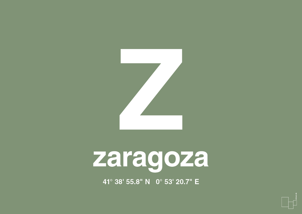 plakat: byplakat zaragoza med koordinater - jade-Byer-A1two3