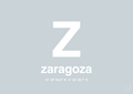 plakat: byplakat zaragoza med koordinater - light drizzle-Byer-A1two3