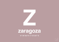 plakat: byplakat zaragoza med koordinater - light rose-Byer-A1two3