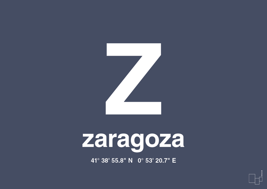 Byplakat zaragoza med koordinater - petrol-Byer-A1two3
