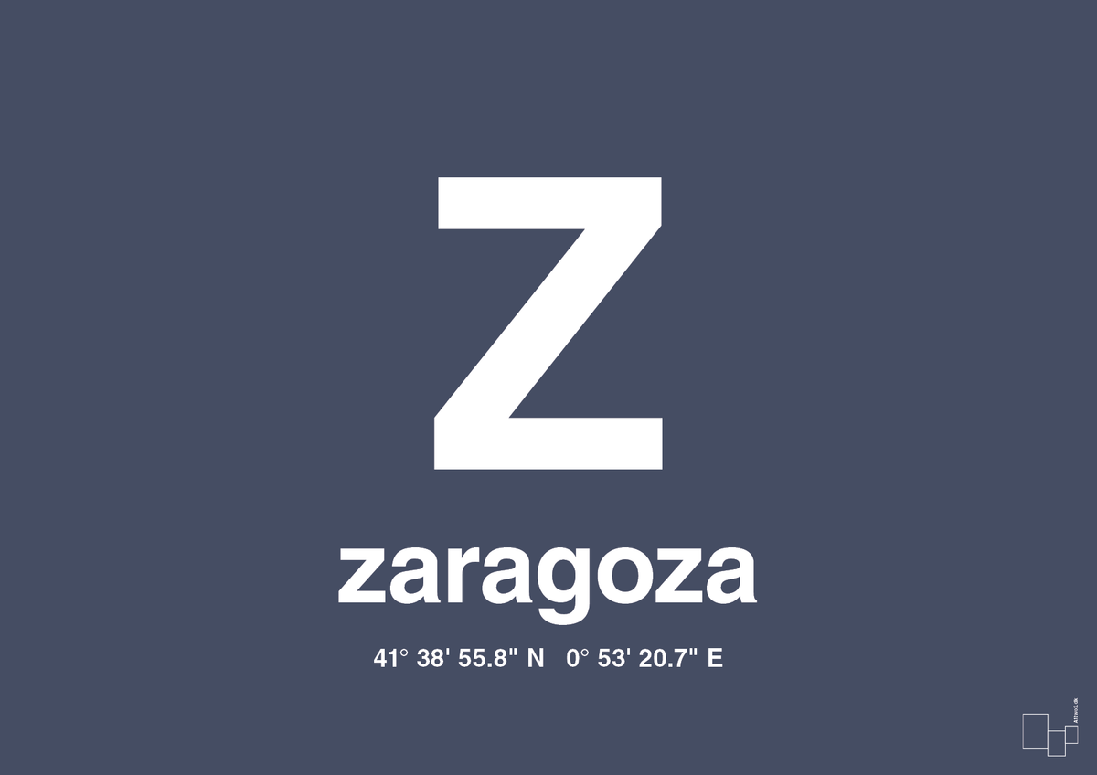 Byplakat zaragoza med koordinater - petrol-Byer-A1two3