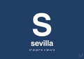plakat: byplakat sevilla med koordinater - lapis blue-Byer-A1two3
