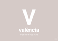 plakat: byplakat valencia med koordinater - broken beige-Byer-A1two3