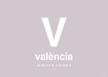 plakat: byplakat valencia med koordinater - dusty lilac-Byer-A1two3