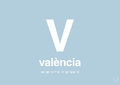 plakat: byplakat valencia med koordinater - heavenly blue-Byer-A1two3