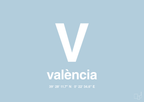 plakat: byplakat valencia med koordinater - heavenly blue-Byer-A1two3