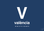 plakat: byplakat valencia med koordinater - lapis blue-Byer-A1two3