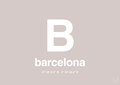 plakat: byplakat barcelona med koordinater - broken beige-Byer-A1two3