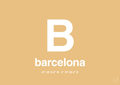 plakat: byplakat barcelona med koordinater - charismatic-Byer-A1two3
