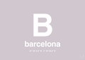 plakat: byplakat barcelona med koordinater - dusty lilac-Byer-A1two3