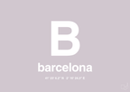 plakat: byplakat barcelona med koordinater - dusty lilac-Byer-A1two3
