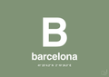 plakat: byplakat barcelona med koordinater - jade-Byer-A1two3