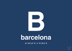plakat: byplakat barcelona med koordinater - lapis blue-Byer-A1two3