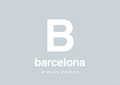 plakat: byplakat barcelona med koordinater - light drizzle-Byer-A1two3