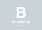 plakat: byplakat barcelona med koordinater - light drizzle-Byer-A1two3