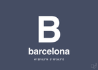 plakat: byplakat barcelona med koordinater - petrol-Byer-A1two3