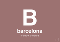 plakat: byplakat barcelona med koordinater - plum-Byer-A1two3