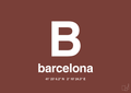 plakat: byplakat barcelona med koordinater - red pepper-Byer-A1two3