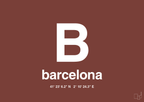plakat: byplakat barcelona med koordinater - red pepper-Byer-A1two3