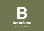 plakat: byplakat barcelona med koordinater - secret meadow-Byer-A1two3