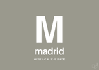plakat: byplakat madrid med koordinater - battleship gray-Byer-A1two3
