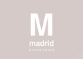 plakat: byplakat madrid med koordinater - broken beige-Byer-A1two3